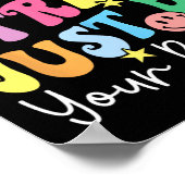 Donut Stress Doe gewoon je beste test dag leraren  Poster (Hoek)