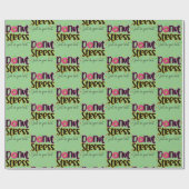 Donut Stress doet gewoon je best Cadeaupapier (Vlak)