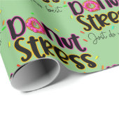 Donut Stress doet gewoon je best Cadeaupapier (Rol Hoek)