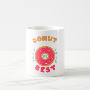 Donut Stress doet gewoon je best Koffiemok