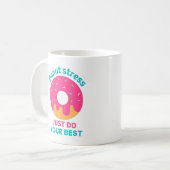 Donut Stress doet gewoon je best Koffiemok (Voorkant links)
