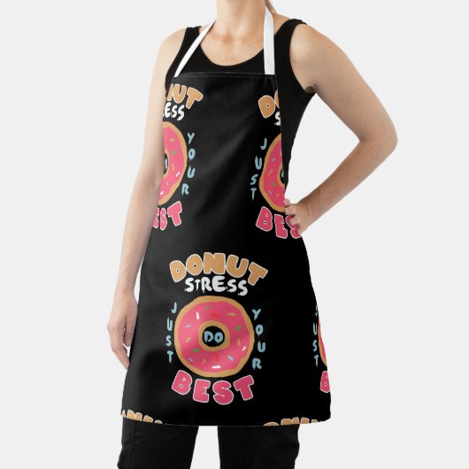 Donut Stress doet gewoon je best Schort (Insitu)