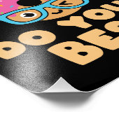 Donut Stress doet je beste leraar testdag Foto Afdruk (Hoek)