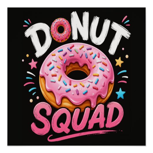 Donut Strooi Vriendelijkheid Grappig Perfect Poster (Voorkant)