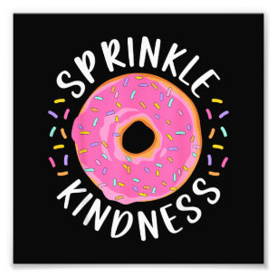 Donut Strooi Vriendelijkheid Grappige Meisjes Vrou Foto Afdruk