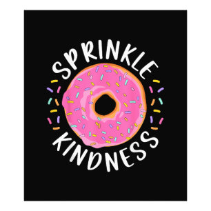 Donut Strooi Vriendelijkheid Grappige Meisjes Vrou Foto Afdruk