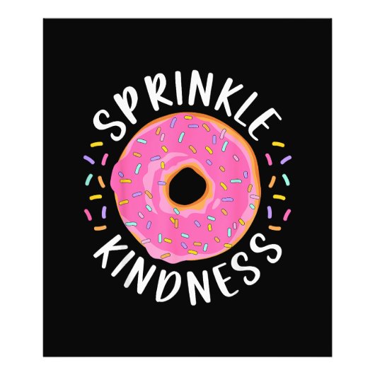 Donut Strooi Vriendelijkheid Grappige Meisjes Vrou Foto Afdruk (Voorkant)