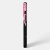 Donut Strooisel Drip Aangepaste Monogram en Naam iPhone Hoesje (Linkerkant)