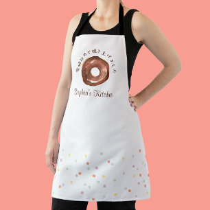 Donut Strooisel Waterverf Cute Bakken Koken Schort