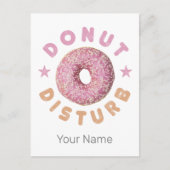 Donut Sturb Chill en Snack Grappige Zoete Tand Feestdagenkaart (Voorkant)