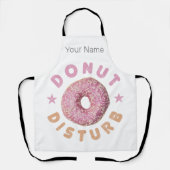 Donut Sturb Chill en Snack Grappige Zoete Tand Schort (Voorkant)