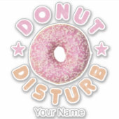 Donut Sturb Chill en Snack Grappige Zoete Tand Sticker (Voorkant)