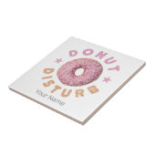 Donut Sturb Chill en Snack Grappige Zoete Tand Tegeltje (Zijkant)