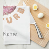 Donut Sturb Chill en Snack Grappige Zoete Tand Theedoek (Quarter Fold)