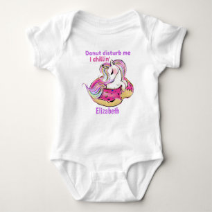 Donut Sturb Me I Chillin Baby Eenhoorn Gift Romper