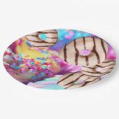 Donut Style Paper Party Borden Papieren Bordje (Gekanteld)