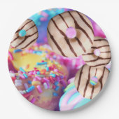 Donut Style Paper Party Borden Papieren Bordje (Voorkant)