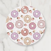 Donut Sweet Birthday Bedankt Bedankjes Labels (Achterkant)