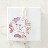 Donut Sweet Birthday Bedankt Bedankjes Labels (In situ)