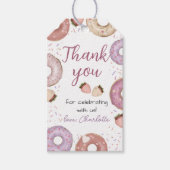 Donut Sweet Birthday Bedankt dat je Labels geeft Cadeaulabel (Voorkant)