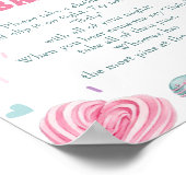 Donut Sweet "Don't Say Baby" Baby shower spel Poster (Hoek)
