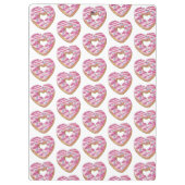 Donut Sweet Girl Sprinkles Gepersonaliseerde naam Klembord (Achterkant)