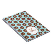 Donut Sweet Girl Sprinkles Patroon Aangepaste naam Notitieboek (Rechterzijde)