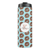 Donut Sweet Girl Sprinkles Patroon Aangepaste naam Thermosbeker (Voorkant)
