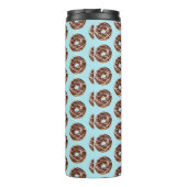 Donut Sweet Girl Sprinkles Patroon Aangepaste naam Thermosbeker (Achterkant)