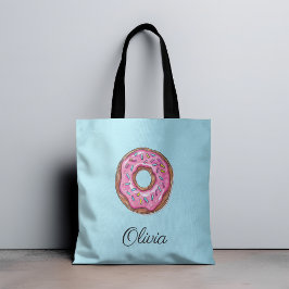 Donut Sweet Girl Sprinkles Tote Bag