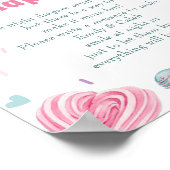 Donut Sweet "Late Night Luiers" Baby shower spel Poster (Hoek)
