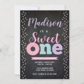 Donut, Sweet One, 1e verjaardag Kaart (Voorkant)