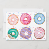 Donut Sweet One 1st Birthday Party Kaart (Achterkant)