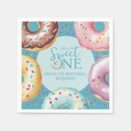 Donut Sweet One 1st Birthday Party Servet