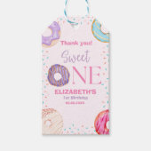 Donut Sweet One Birthday Girl Party  Cadeaulabel (Voorkant)