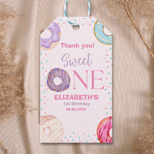 Donut Sweet One Birthday Girl Party  Cadeaulabel
