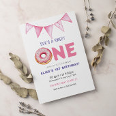 Donut Sweet One Birthday Party Donut 1st Birthday Kaart