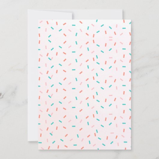 Donut Sweet One Birthday Party Donut First Birthda Kaart (Achterkant)