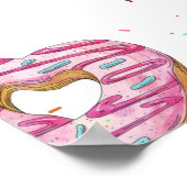 Donut Sweet One Girl Sprinkles Poster Welkomstbord (Hoek)