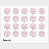 Donut Sweet One Meisje Schattige Kleurrijk Ronde Sticker (Vel)