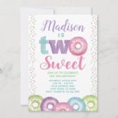 Donut, Sweet One, tweede verjaardag Kaart (Voorkant)