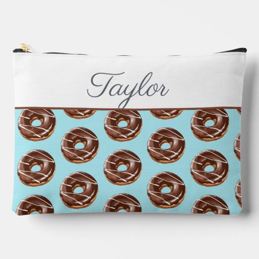 Donut Sweet Sprinkles Pattern Aangepaste naam Etui (Voorkant)