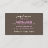 Donut Sweet Treedt koekjes dessert zoet Visitekaartje (Achterkant)