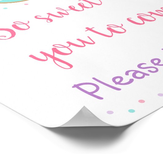 Donut Sweet van je om 'n avontuurteken te komen Poster (Hoek)