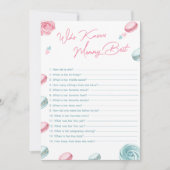 Donut Sweet Wie kent mama Beste Baby shower Kaart (Voorkant)