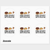 Donut Taco Carbs Pizza Ronde Sticker (Vel)