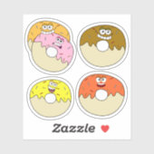 Donut-tekens Sticker (Vel)