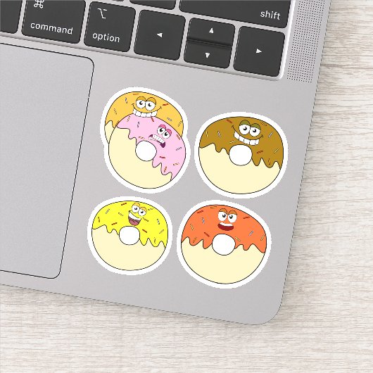 Donut-tekens Sticker (Detail)