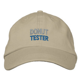 DONUT TESTER-pet Geborduurde Pet