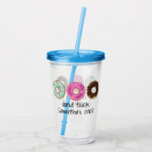 Donut Thapu Acryltumbler Acryl Drinkbeker (Achterkant)